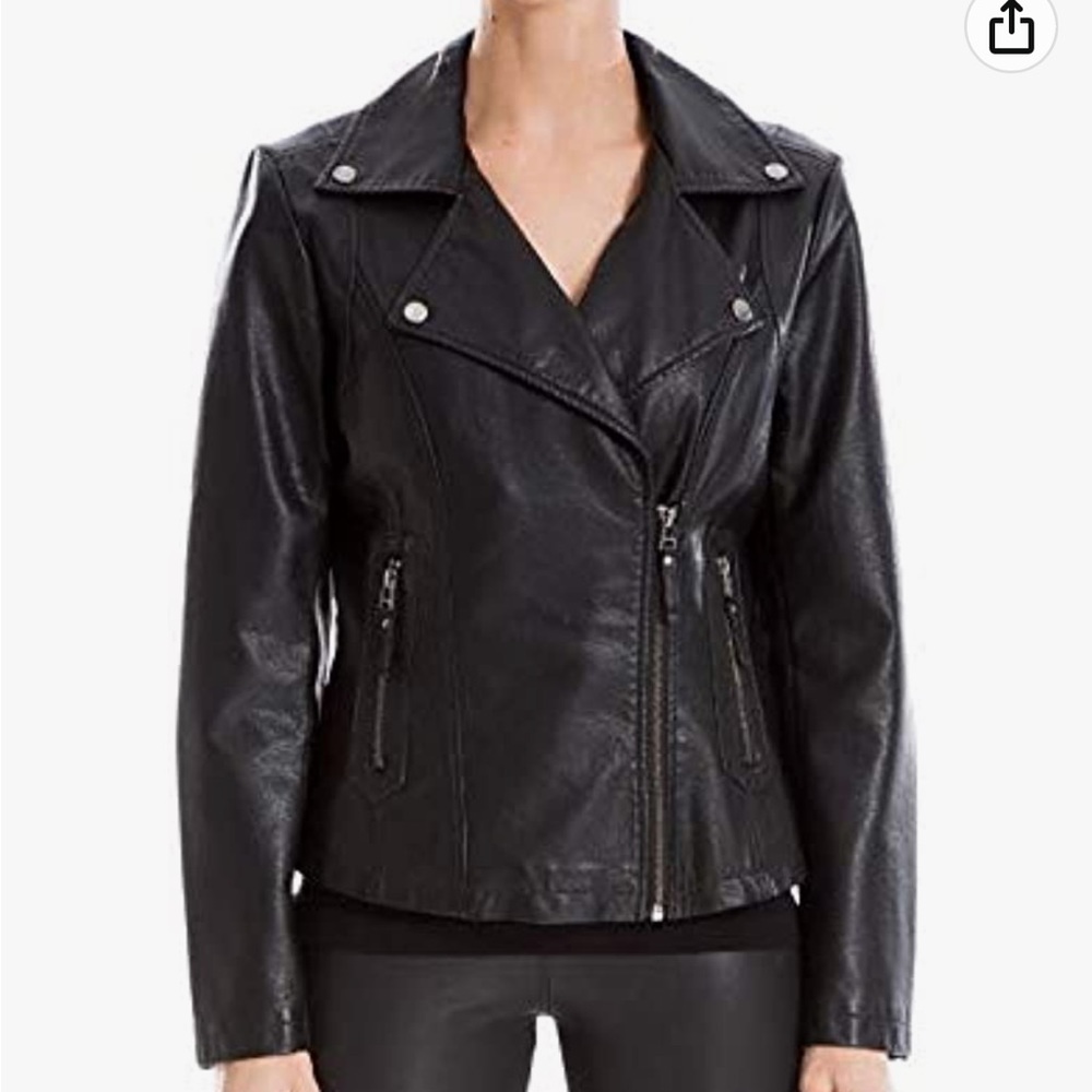Max Studio Faux Leather Jacket- only worn once